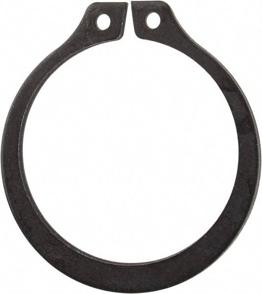 Rotor Clip - 0.821" Groove Diam, 7/8" Shaft Diam, Phosphate Steel, Snap External Retaining Rings - 0.046" Groove Width, 0.027" Groove Depth, 0.042" Ring Thickness, Grade 1060-1090 - Apex Tool & Supply