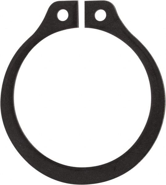 Rotor Clip - 0.704" Groove Diam, 3/4" Shaft Diam, Phosphate Steel, Snap External Retaining Rings - 0.046" Groove Width, 0.023" Groove Depth, 0.042" Ring Thickness, Grade 1060-1090 - Apex Tool & Supply