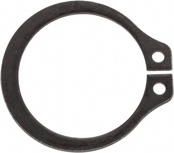 Rotor Clip - 0.559" Groove Diam, 19/32" Shaft Diam, Phosphate Steel, Snap External Retaining Rings - 0.039" Groove Width, 0.017" Groove Depth, 0.035" Ring Thickness, Grade 1060-1090 - Apex Tool & Supply
