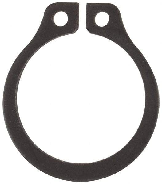 Rotor Clip - 0.468" Groove Diam, 1/2" Shaft Diam, Phosphate Steel, Snap External Retaining Rings - 0.039" Groove Width, 0.016" Groove Depth, 0.035" Ring Thickness, Grade 1060-1090 - Apex Tool & Supply