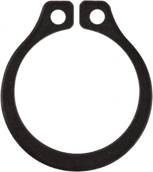 Rotor Clip - 0.412" Groove Diam, 7/16" Shaft Diam, Phosphate Steel, Snap External Retaining Rings - 0.029" Groove Width, 0.013" Groove Depth, 0.025" Ring Thickness, Grade 1060-1090 - Apex Tool & Supply