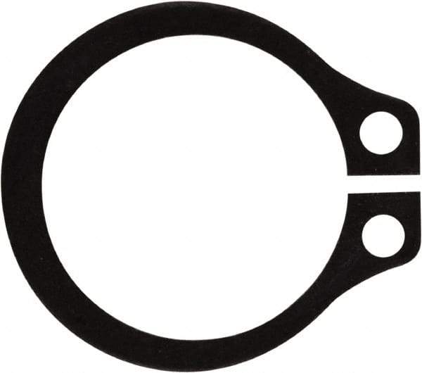 Rotor Clip - 0.382" Groove Diam, 13/32" Shaft Diam, Phosphate Steel, Snap External Retaining Rings - 0.029" Groove Width, 0.012" Groove Depth, 0.025" Ring Thickness, Grade 1060-1090 - Apex Tool & Supply