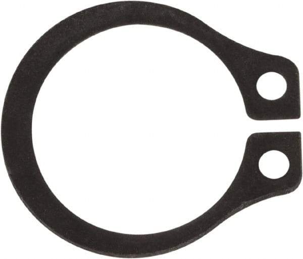 Rotor Clip - 0.352" Groove Diam, 3/8" Shaft Diam, Phosphate Steel, Snap External Retaining Rings - 0.029" Groove Width, 0.012" Groove Depth, 0.025" Ring Thickness, Grade 1060-1090 - Apex Tool & Supply