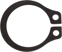 Rotor Clip - 0.352" Groove Diam, 3/8" Shaft Diam, Phosphate Steel, Snap External Retaining Rings - 0.029" Groove Width, 0.012" Groove Depth, 0.025" Ring Thickness, Grade 1060-1090 - Apex Tool & Supply