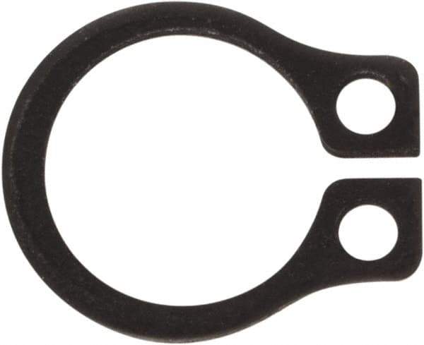 Rotor Clip - 0.23" Groove Diam, 1/4" Shaft Diam, Phosphate Steel, Snap External Retaining Rings - 0.029" Groove Width, 0.01" Groove Depth, 0.025" Ring Thickness, Grade 1060-1090 - Apex Tool & Supply