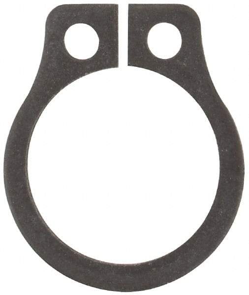 Rotor Clip - 0.261" Groove Diam, 9/32" Shaft Diam, Phosphate Steel, Snap External Retaining Rings - 0.029" Groove Width, 0.01" Groove Depth, 0.025" Ring Thickness, Grade 1060-1090 - Apex Tool & Supply