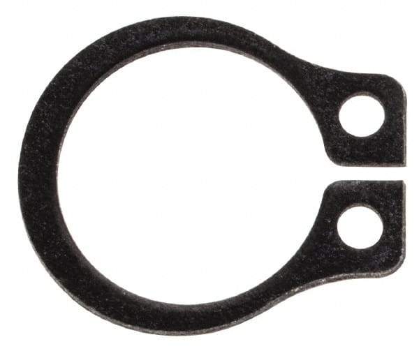 Rotor Clip - 0.29" Groove Diam, 5/16" Shaft Diam, Phosphate Steel, Snap External Retaining Rings - 0.029" Groove Width, 0.011" Groove Depth, 0.025" Ring Thickness, Grade 1060-1090 - Apex Tool & Supply