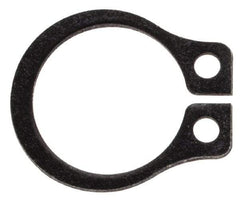 Rotor Clip - 0.29" Groove Diam, 5/16" Shaft Diam, Phosphate Steel, Snap External Retaining Rings - 0.029" Groove Width, 0.011" Groove Depth, 0.025" Ring Thickness, Grade 1060-1090 - Apex Tool & Supply