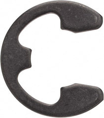 Rotor Clip - 0.396" Groove Diam, 1/2" Shaft Diam, Phosphate Steel, E Style External Retaining Rings - 0.046" Groove Width, 0.052" Groove Depth, 0.042" Ring Thickness, Grade 1060-1090 - Apex Tool & Supply