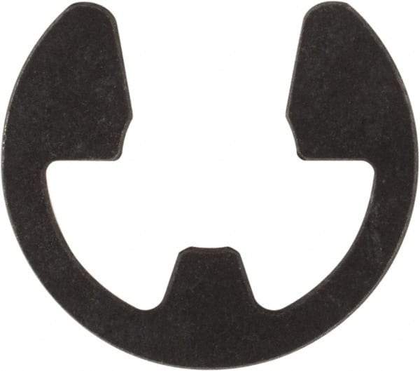 Rotor Clip - 3/16" Groove Diam, 7/32" Shaft Diam, Phosphate Steel, E Style External Retaining Rings - 0.029" Groove Width, 0.015" Groove Depth, 0.025" Ring Thickness, Grade 1060-1090 - Apex Tool & Supply