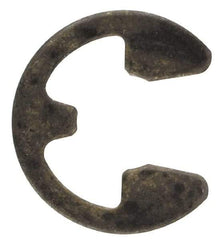Rotor Clip - 0.147" Groove Diam, 3/16" Shaft Diam, Phosphate Steel, E Style External Retaining Rings - 0.029" Groove Width, 0.02" Groove Depth, 0.025" Ring Thickness, Grade 1060-1090 - Apex Tool & Supply