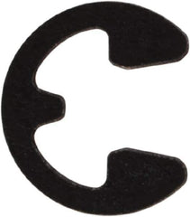 Rotor Clip - 0.074" Groove Diam, 3/32" Shaft Diam, Phosphate Steel, E Style External Retaining Rings - 0.02" Groove Width, 0.01" Groove Depth, 0.015" Ring Thickness, Grade 1060-1090 - Apex Tool & Supply