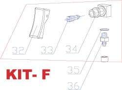 RivetKing - 3 to 6" Trigger Kit for Rivet Tool - Includes Trigger Valve, On/Off Base, O-Ring - Apex Tool & Supply