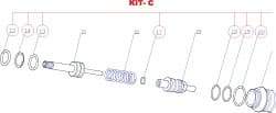 RivetKing - 3 to 6" Seal Kit for Rivet Tool - Apex Tool & Supply