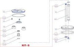 RivetKing - 3 to 6" Seal Kit for Rivet Tool - Includes O-Rings, Buffer, Seal Ring, Piston Ring - Apex Tool & Supply