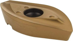Seco - 218.20160 ME08 Grade F40M Carbide Milling Insert - TiAlN/TiN Finish, 0.252" Thick, 0.63" Corner Radius - Apex Tool & Supply