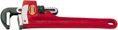 Ridgid - 10" Steel Straight Pipe Wrench - 1-1/2" Pipe Capacity - Apex Tool & Supply