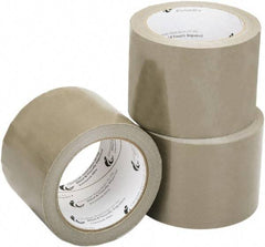 Ability One - 2" x 60 Yd Tan Hot Melt Adhesive Sealing Tape - Polypropylene Film Backing, 2.2 mil Thick, Series Industrial Grade - Apex Tool & Supply