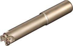 Sumitomo - 1" Cutting Diam, 1" Shank Diam, Straight Shank Indexable Copy End Mill - 2 Inserts, QPET, QPMT Insert, WRCX Toolholder, Through Coolant - Apex Tool & Supply