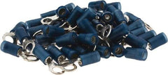 Value Collection - 16-14 AWG Partially Insulated Crimp Connection D Shaped Ring Terminal - #10 Stud, Tin Plated Copper Contact - Apex Tool & Supply