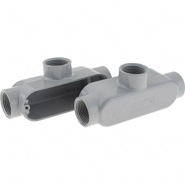 Value Collection - Form 85, T Body, 1" Trade, IMC, Rigid Aluminum Conduit Body - Oval - Apex Tool & Supply
