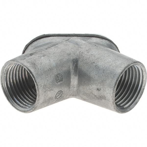 Value Collection - 1/2" Trade, Aluminum Threaded EMT & Rigid Conduit Elbow - Apex Tool & Supply