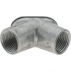 Value Collection - 1/2" Trade, Aluminum Threaded EMT & Rigid Conduit Elbow - Apex Tool & Supply