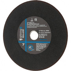 Value Collection - 7" Aluminum Oxide Cutoff Wheel - 0.04" Thick, 7/8" Arbor, 8,732 Max RPM - Apex Tool & Supply