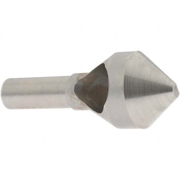 Value Collection - 1-1/8" Head Diam, 1/2" Shank Diam, 0 Flute 82° High Speed Steel Countersink - Apex Tool & Supply