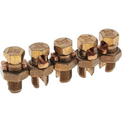 Value Collection - 10 to 6 AWG, Bronze Alloy, Split Bolt Connector - 15/32" Head Width - Apex Tool & Supply
