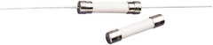 Value Collection - 250 VAC, 5 Amp, Fast-Acting Miniature Glass/Ceramic Fuse - 1-1/4" OAL, 1/4" Diam - Apex Tool & Supply