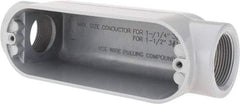 Value Collection - Form 85, C Body, 1-1/4" Trade, IMC, Rigid Aluminum Conduit Body - Oval - Apex Tool & Supply