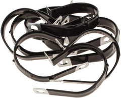 Value Collection - 2-1/2" Bundle Diam, 3/8" Hole, Steel Clamp - 3/4" Wide, Black - Apex Tool & Supply