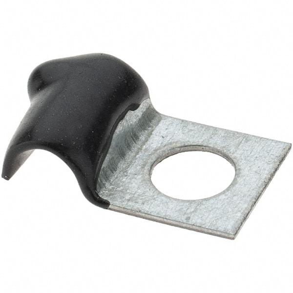 Value Collection - 3/16" Bundle Diam, 1/4" Hole, Steel Clamp - 1/2" Wide, Black - Apex Tool & Supply