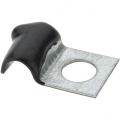 Value Collection - 3/16" Bundle Diam, 1/4" Hole, Steel Clamp - 1/2" Wide, Black - Apex Tool & Supply