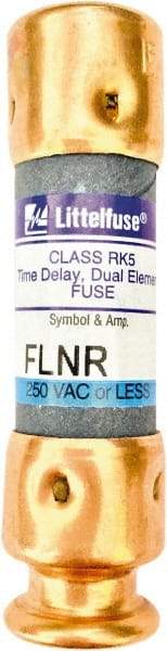 Value Collection - 125 VDC, 250 VAC, 3 Amp, Time Delay General Purpose Fuse - 2" OAL, 200 kA Rating, 9/16" Diam - Apex Tool & Supply