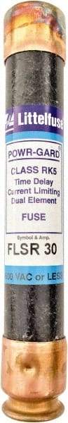 Value Collection - 300 VDC, 600 VAC, 30 Amp, Time Delay General Purpose Fuse - 200 kA Rating - Apex Tool & Supply
