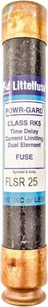 Value Collection - 300 VDC, 600 VAC, 25 Amp, Time Delay General Purpose Fuse - 200 kA Rating - Apex Tool & Supply