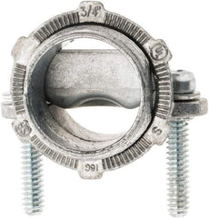 Value Collection - 3/4" Trade, Die Cast Zinc Squeeze Clamp Straight Conduit Connector - Apex Tool & Supply