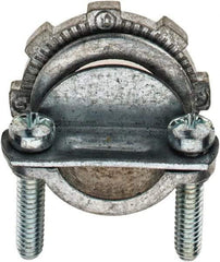 Value Collection - 1/2" Trade, Die Cast Zinc Squeeze Clamp Straight Conduit Connector - Apex Tool & Supply