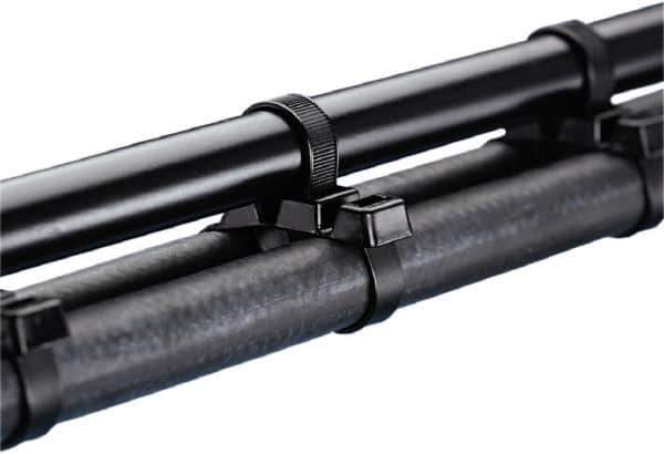 Value Collection - 20" Long Black Nylon Standard Cable Tie - 125 Lb Tensile Strength, 3/4" Thick - Apex Tool & Supply