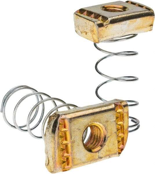 Value Collection - Steel Channel Nut with Spring for 3/8" Conduit - For Use with 1-1/2" Channel & 1-5/8" Channel - Apex Tool & Supply