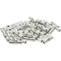 Value Collection - 18 to 14 AWG Compatible, Noninsulated, Crimp-On Butt Splice Terminal - 2 Wire Entries, Copper Contacts, Tin Contact Plating - Apex Tool & Supply