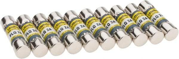 Value Collection - 500 VAC, 2 Amp, Time Delay General Purpose Fuse - 1-1/2" OAL, 13/32" Diam - Apex Tool & Supply