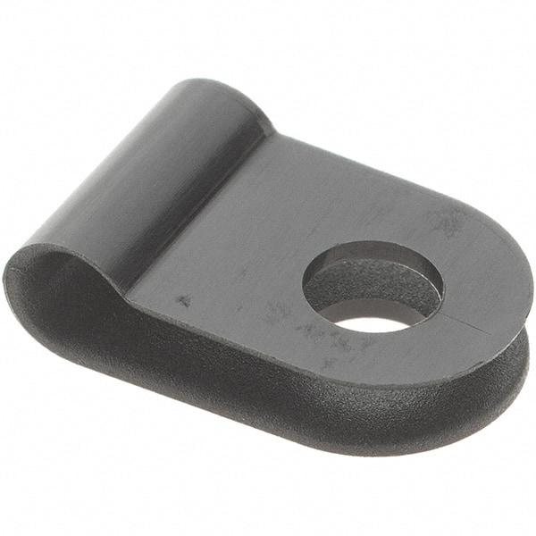Value Collection - 1/8" Bundle Diam, 0.167" Hole, Nylon Clamp - Black - Apex Tool & Supply