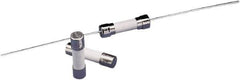 Value Collection - 250 VAC, 0.5 Amp, Fast-Acting Miniature Glass/Ceramic Fuse - Fuse Holder Mount, 20mm OAL, 5mm Diam - Apex Tool & Supply