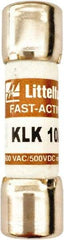 Value Collection - 600 VAC, 10 Amp, Fast-Acting Semiconductor/High Speed Fuse - 1-1/2" OAL, 100 at AC kA Rating, 13/32" Diam - Apex Tool & Supply