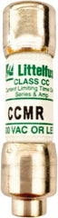 Littelfuse - 500 VDC, 600 VAC, 12 Amp, Time Delay General Purpose Fuse - Fuse Holder Mount, 38.1mm OAL, 20 at DC, 200 (RMS), 300 (Self-Certified) kA Rating, 10.3mm Diam - Apex Tool & Supply