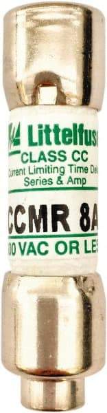 Value Collection - 250 VDC, 600 VAC, 8 Amp, Time Delay General Purpose Fuse - 300 at AC kA Rating - Apex Tool & Supply