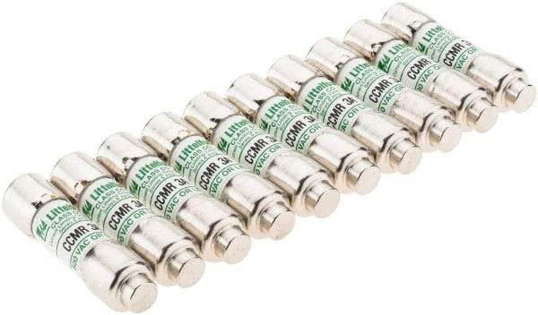Value Collection - 300 VDC, 600 VAC, 3 Amp, Time Delay General Purpose Fuse - 300 at AC kA Rating - Apex Tool & Supply